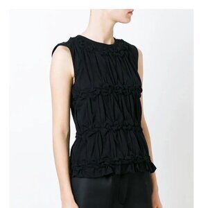 SIMONE ROCHA Ruched sleeveless top sz XS cotton t-shirt